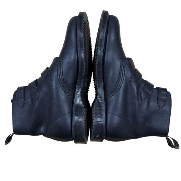 Dr. Martens Maudie Womens Size 5 Black Leather Short Buckle Boots EU 36 - Picture 6 of 12